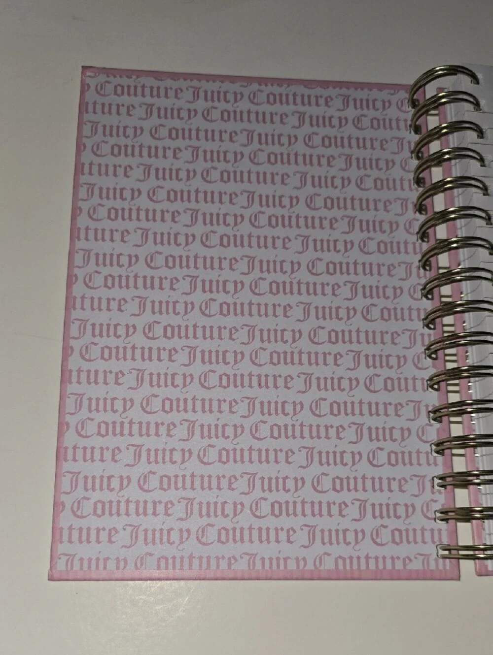 Juicy Couture Pink Journal With Pom Pom Keychain